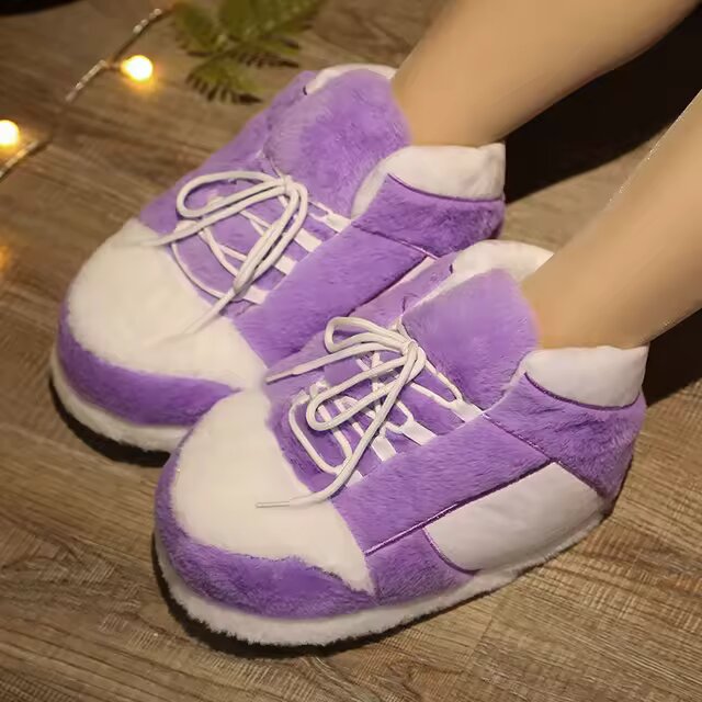 Cozy Cartoon Plush Slippers